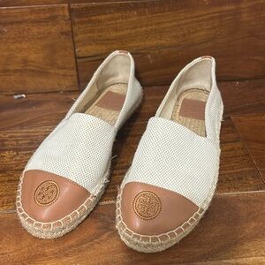 Tory Burch shoes size 8.  Tan and brown